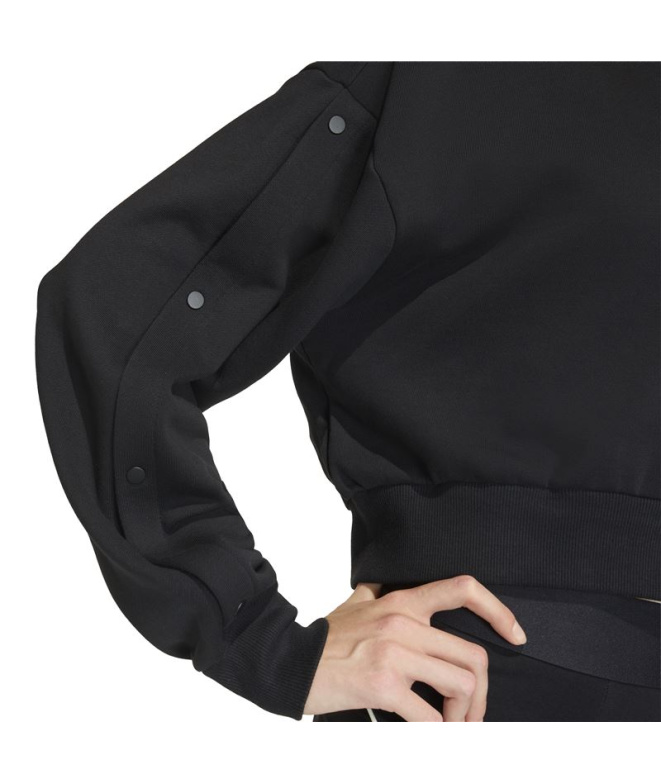 Sweat adidas Sta Seas Cre Femme Noir/Blanc