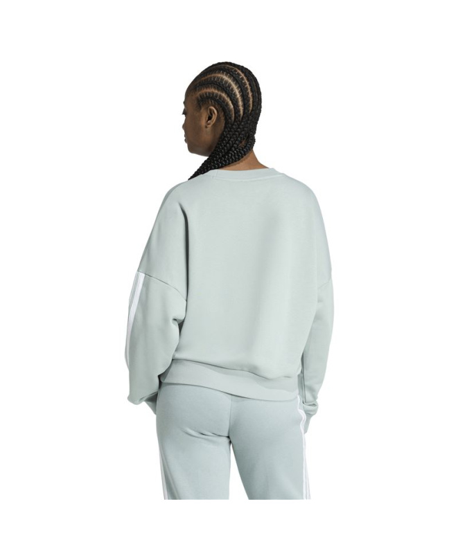 Moletom adidas 3 Bandas Ft Swt Mulher Sama/Branco