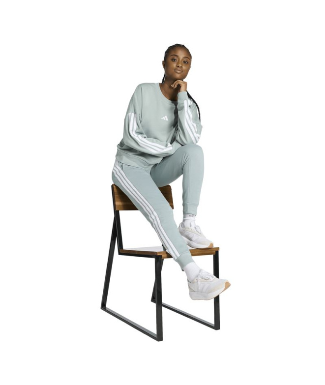 Sweat adidas 3 Bandas Ft Swt Femme Sama/Blanc