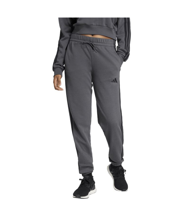 Pantalons adidas 3 Bandes Ft Cf Femme Gris/Noir