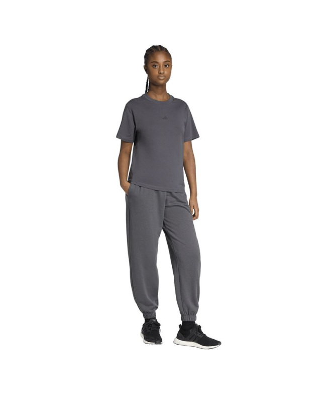 Camiseta adidas SL Sj Mulher Cinza/Preto