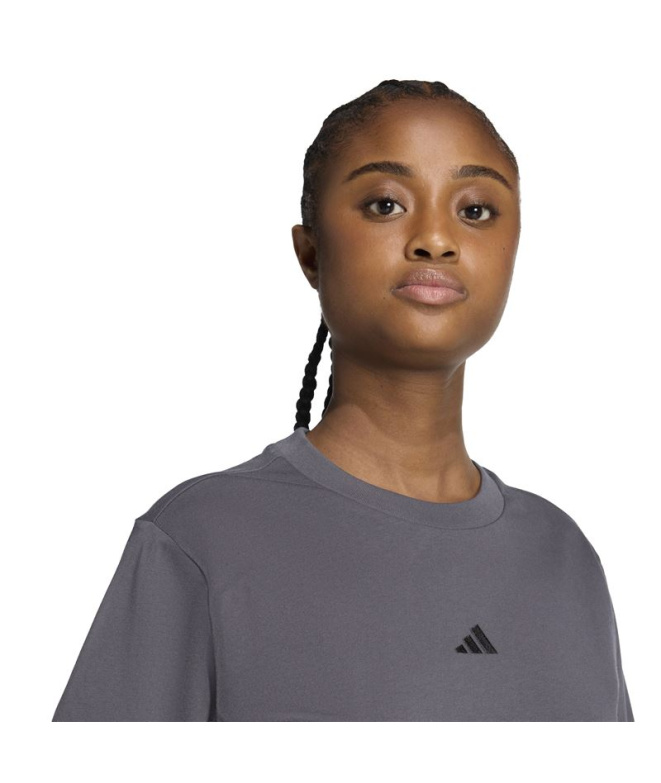 Camiseta adidas SL Sj Mujer Gris/Negro