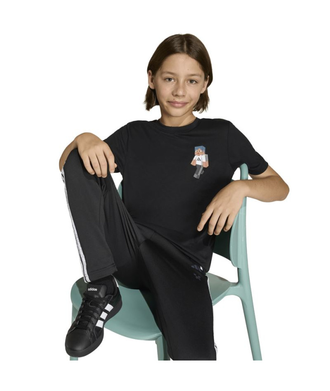 Camiseta de Fitness adidas Mc Tr Infantil Preto