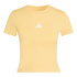 Camiseta adidas 3 Bandas Sj Baby Mulher Mase/Branco