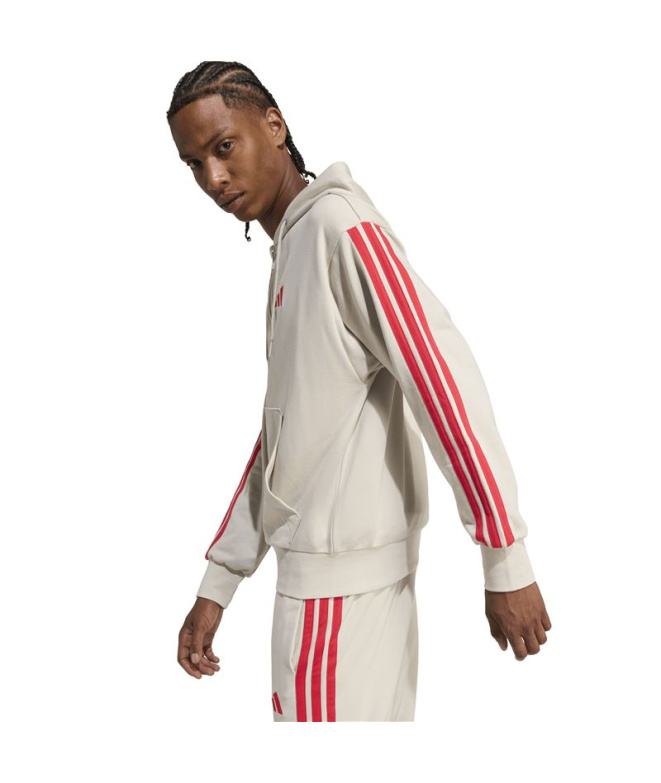 Veste adidas 3 Bandas Ft Fz Hd Homme Bleu/Bordeaux