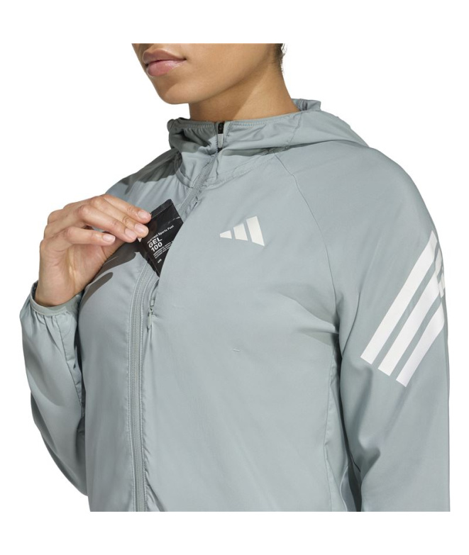 Casaco de Running adidas Adi365 3 Bandas Mulher...