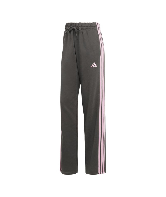 Calça adidas 3 Bandas Fl Oh Mulher Cinza