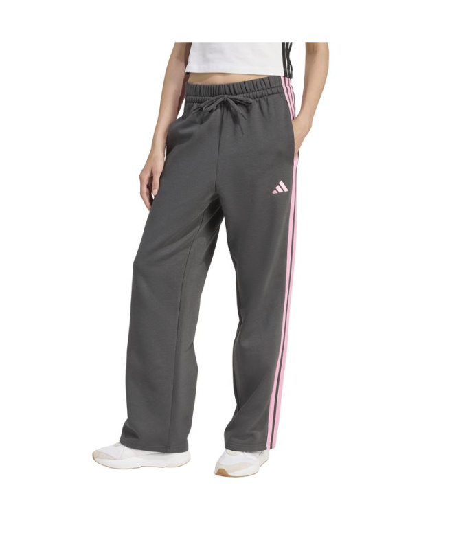 Calça adidas 3 Bandas Fl Oh Mulher Cinza