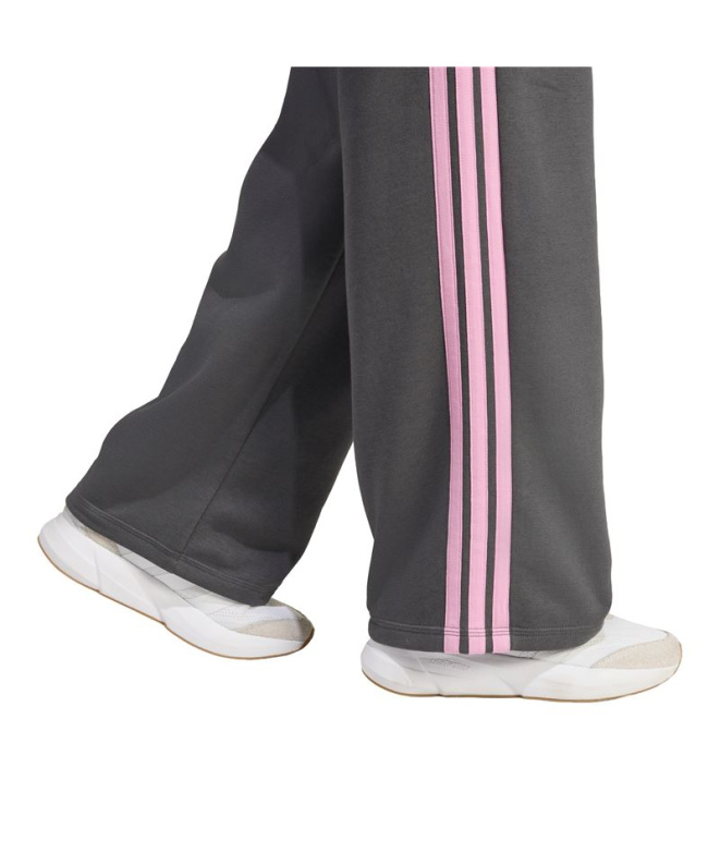 Calça adidas 3 Bandas Fl Oh Mulher Cinza