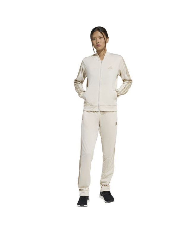 Chandal adidas Ess 3 Bandas Ts Mujer Blanco Roto