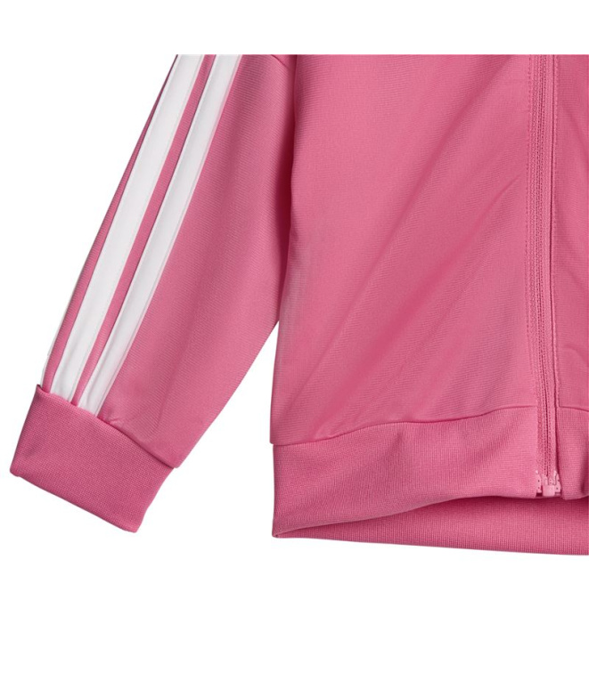 Fato de treino adidas 3 Bandas Tr Infantil Rosa