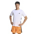 Camiseta de Fitness adidas We Bas 3 Bandas Hombre Blanco/Negro