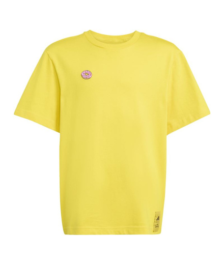 Camiseta adidas Sim Gfx Infantil Amarelo