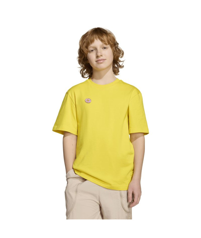 Camiseta adidas Sim Gfx Infantil Amarillo