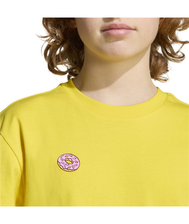 Camiseta adidas Sim Gfx Infantil Amarelo