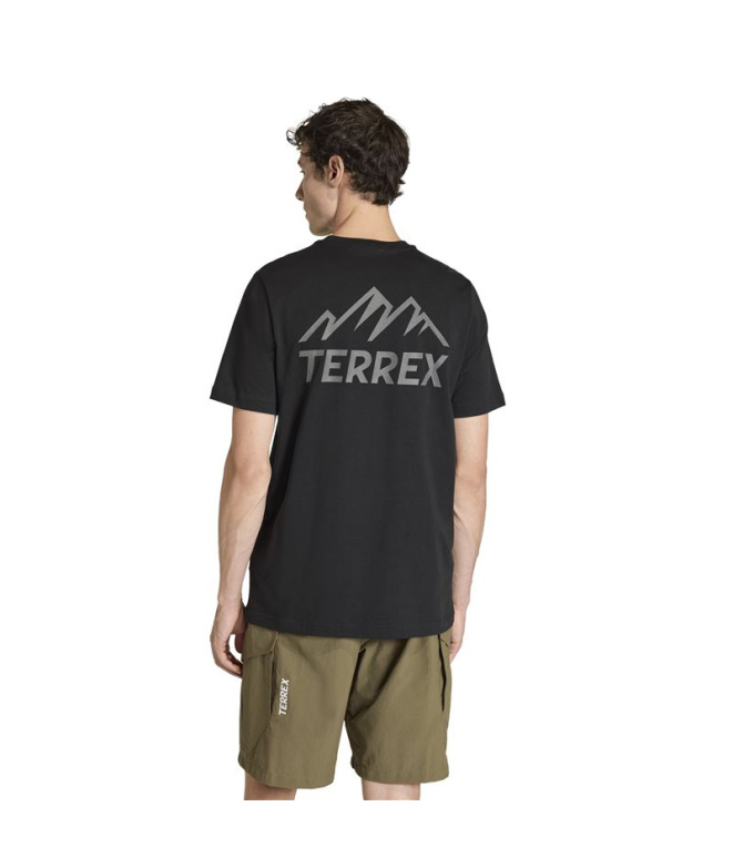 Camiseta de Montanha adidas Terrex G Homem Preto