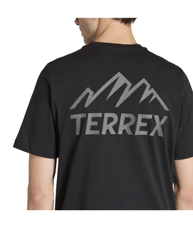 Camiseta de Montanha adidas Terrex G Homem Preto