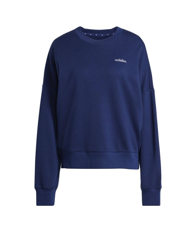 Sudadera adidas Cp Crw Mujer Azul Oscuro/Blanco