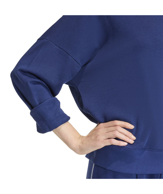 Sweat adidas Cp Crw Femme Bleu Foncé/Blanc