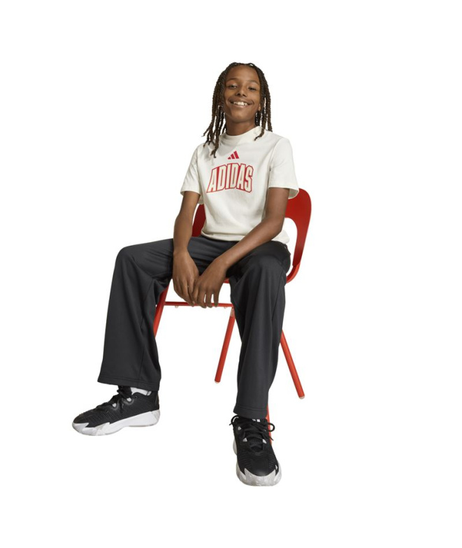 T-shirt adidas Std Gfx Enfant Blanc/Granat