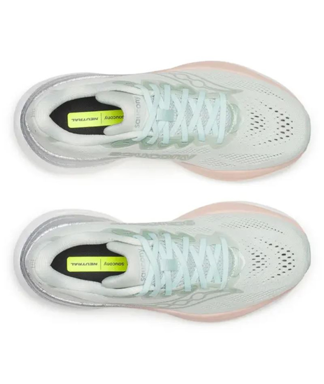 Chaussures de Running Saucony Ride 19 Femme Vert