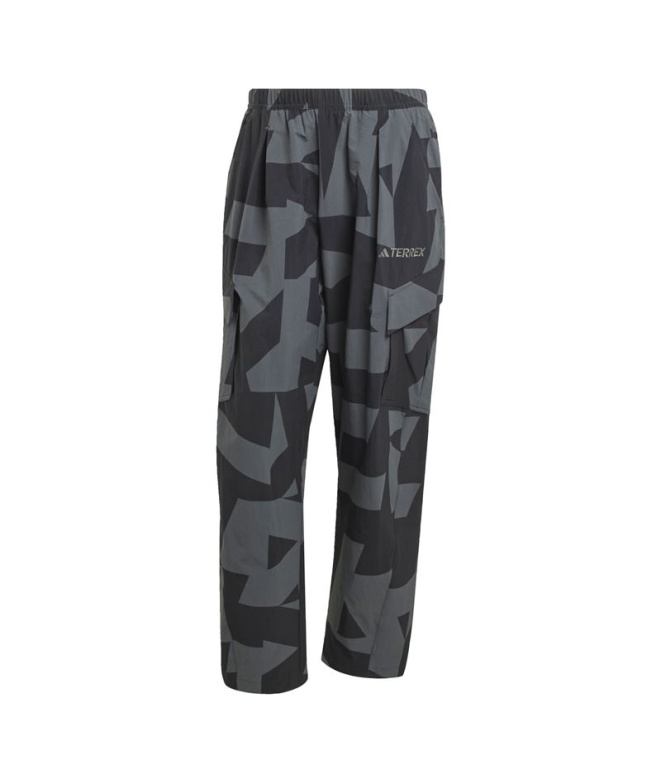 Calça de Montanha adidas Cargo Aop Homem Preto