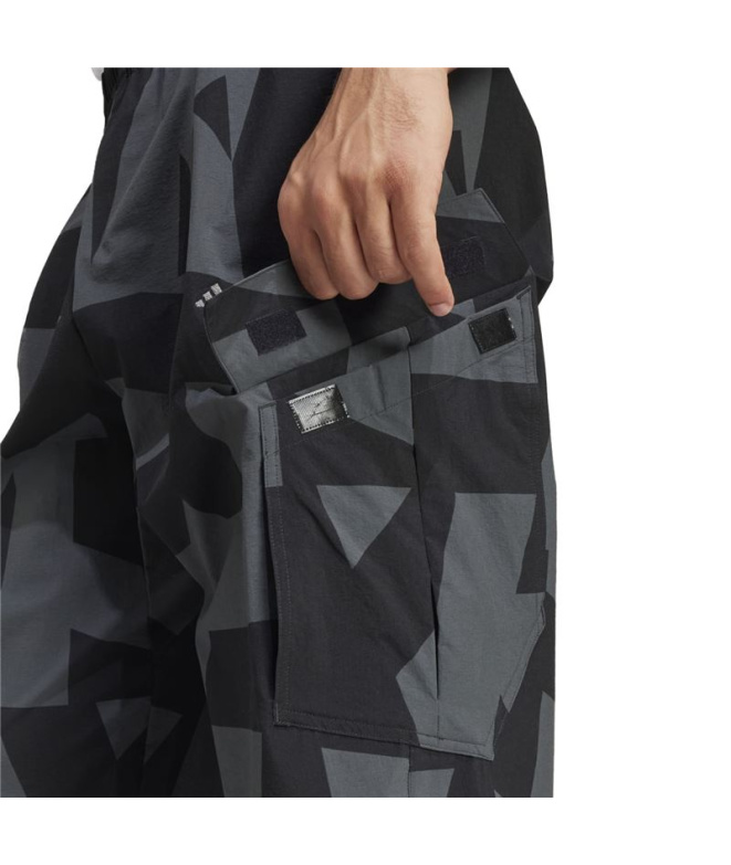 Calça de Montanha adidas Cargo Aop Homem Preto