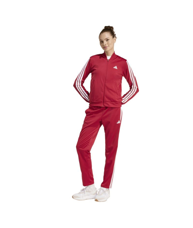 Chandal adidas Ess 3 Bandas Ts Mulher Vermelho