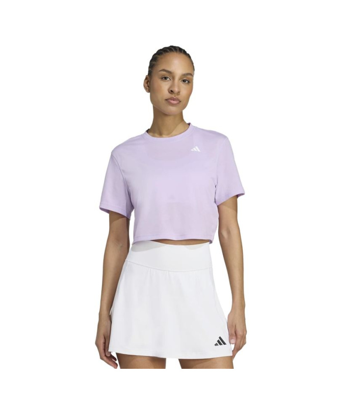 Camiseta de Fitness adidas We Min Mulher Ciruela