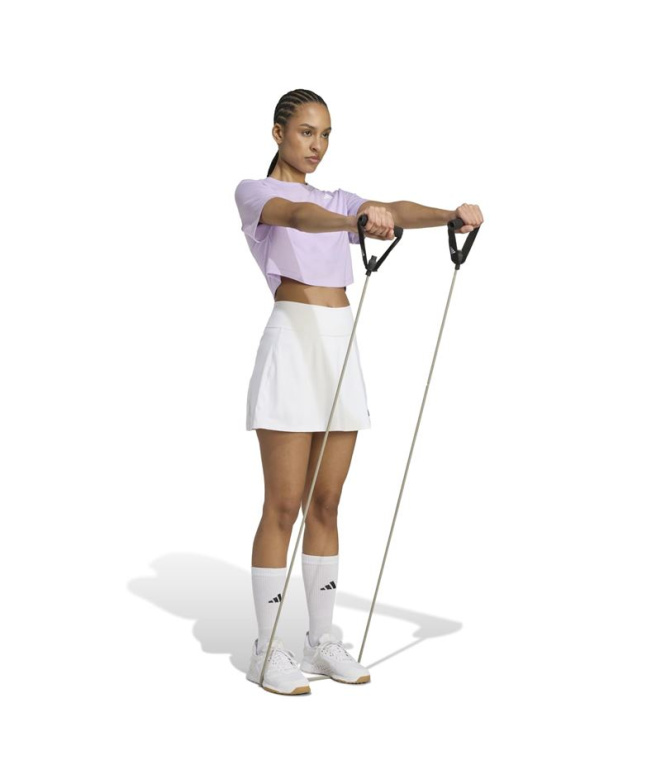 Camiseta de Fitness adidas We Min Mulher Ciruela