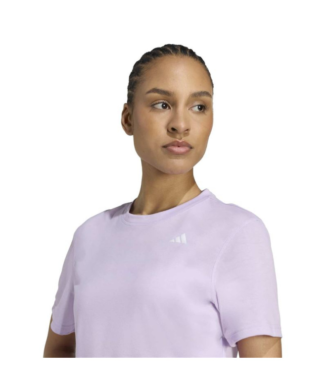 Camiseta de Fitness adidas We Min Mulher Ciruela