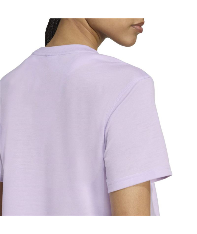 Camiseta de Fitness adidas We Min Mulher Ciruela