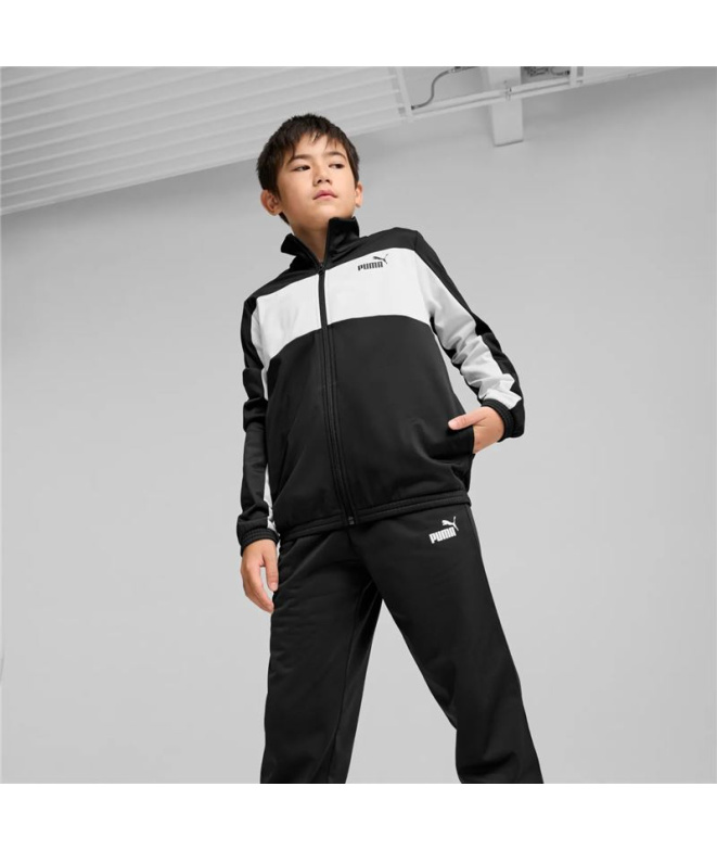 Chándal Puma Poly Colorblock, Black, Niño