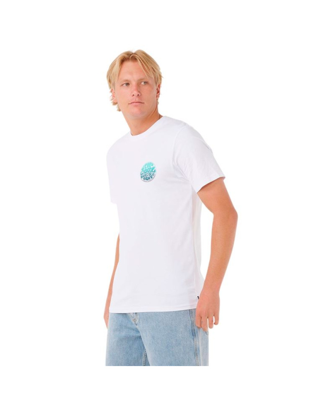 Camiseta Rip Curl Passage Tee Homem Óptico Branco