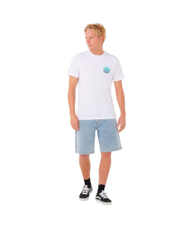 Camiseta Rip Curl Passage Tee Homem Óptico Branco