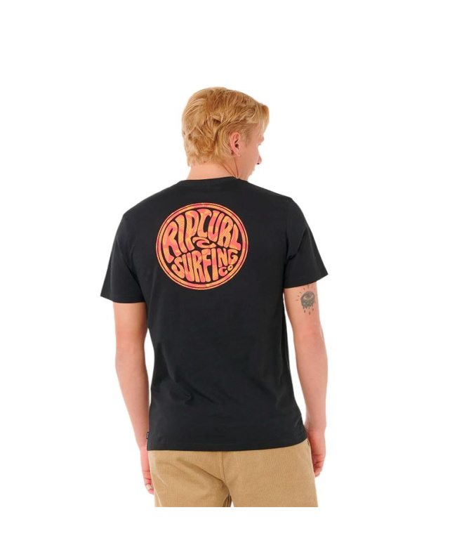 Camiseta Rip Curl Drifter Tee Homem Preto
