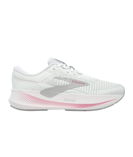 Chaussures de Running Brooks Revel Max Femme Blanc/Brume...