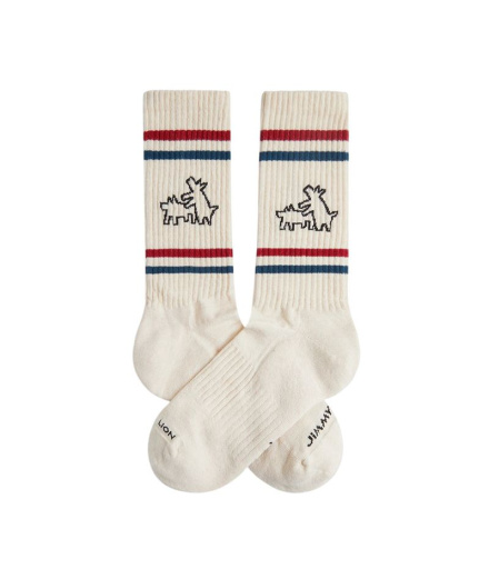 Chaussettes Jimmy Lion Athlétique Keith Haring Deux...