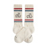 Meias Jimmy Lion Athletic Keith Haring Dois Cães Bege