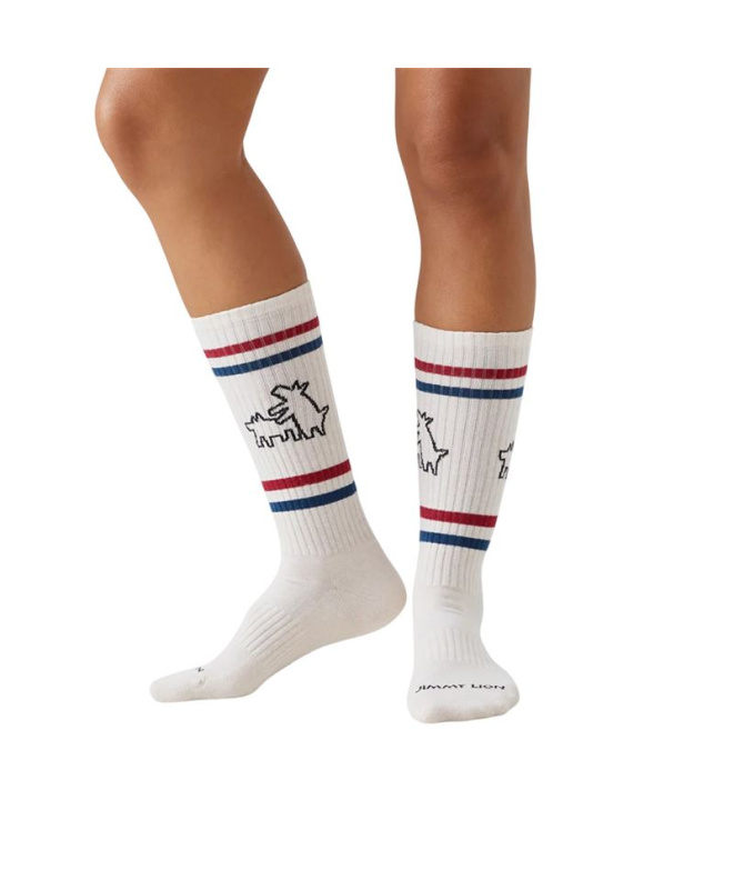 Meias Jimmy Lion Athletic Keith Haring Dois...