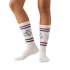 Meias Jimmy Lion Athletic Keith Haring Dois Cães Bege