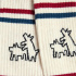 Chaussettes Jimmy Lion Athlétique Keith Haring Deux Chiens Beige