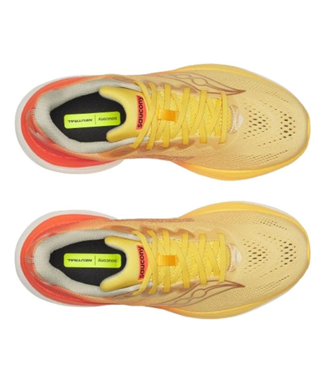 Chaussures de Running Saucony Ride 19 Homme Jaune