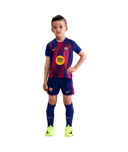 Conjunto de Futebol Nike F.C Barcelona 25/26 Infantil Azul