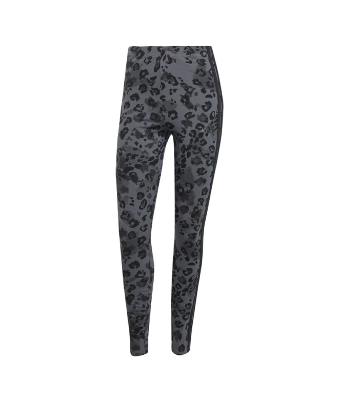 Collants adidas Aop Leg Femme Gris/Noir