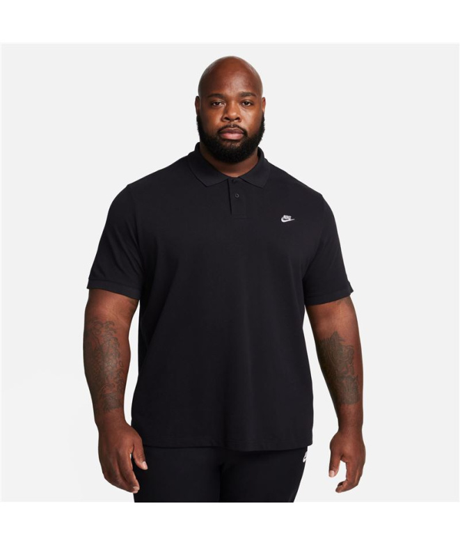 Polo Nike Club Short-Sleeve Hombre Negro/Gris