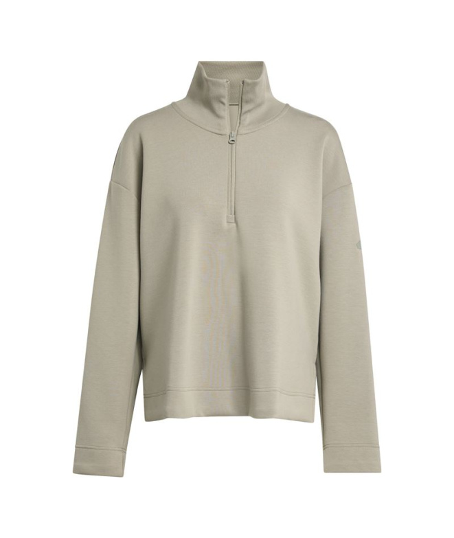 Moletom adidas All Szn SL Qz Mulher Marrón