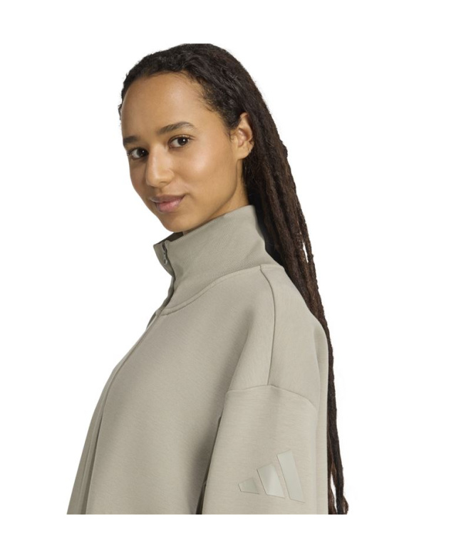 Moletom adidas All Szn SL Qz Mulher Marrón