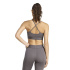 Sutiã esportivo de Fitness adidas Hyg Shn Bralett Mulher Cinza