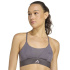Sutiã esportivo de Fitness adidas Hyg Shn Bralett Mulher Cinza